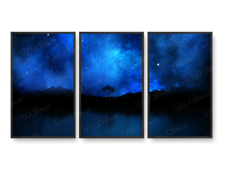 QUADRO ARVORE NOITE AZUL CODIGO136.png